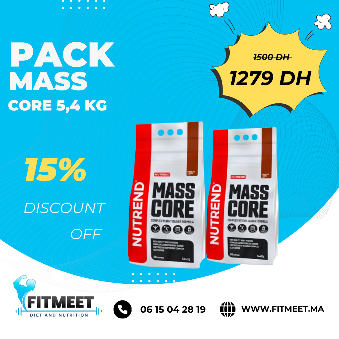 2 Mass Core 5,4 kg - étiquette nutritionnelle