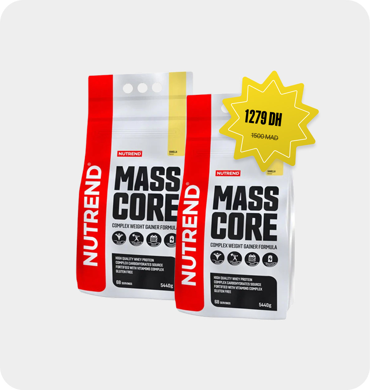 2 Mass Core 5,4 kg - Gainer Fitmeet Maroc