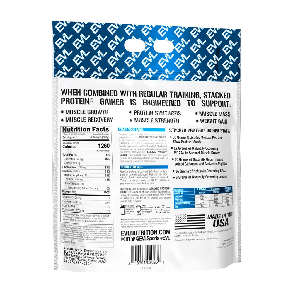 Evl-stacked protein gainer 5,4kg