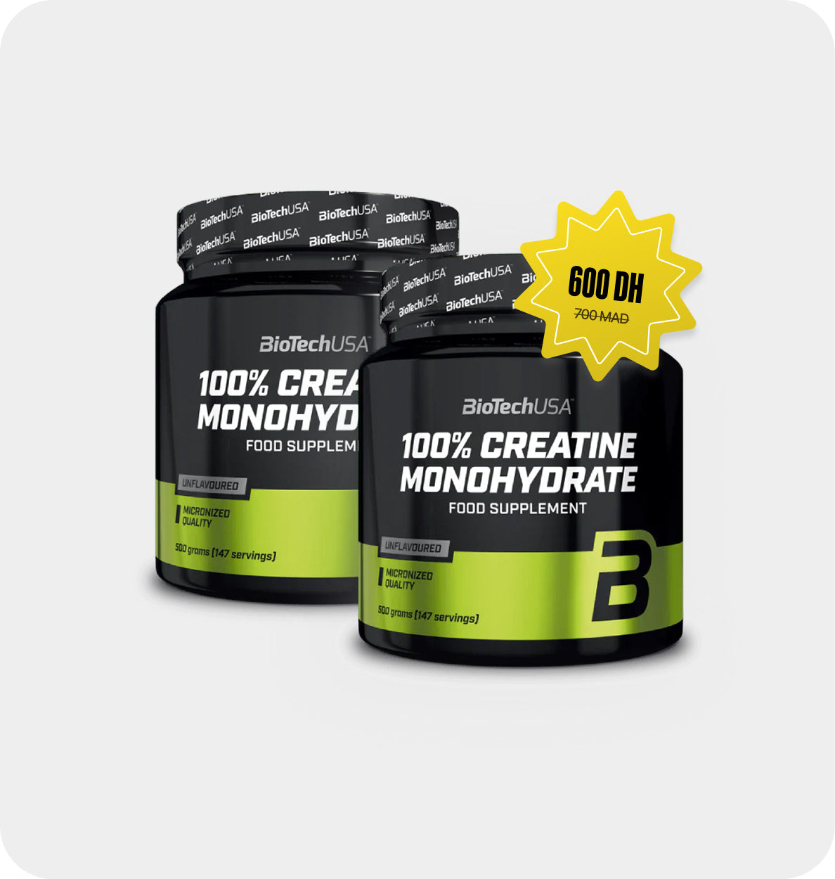 “Pack Créatine Duo : -14% de réduction, passez au niveau supérieur !”